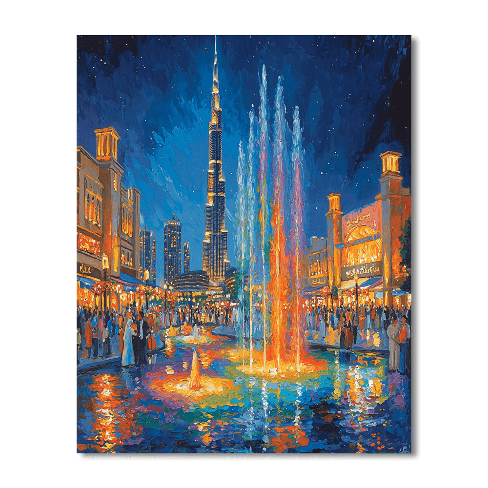 The Dubai Mall Number Painting