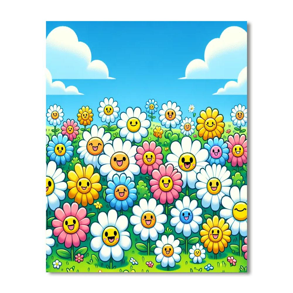 Delightful Daisies Number Painting