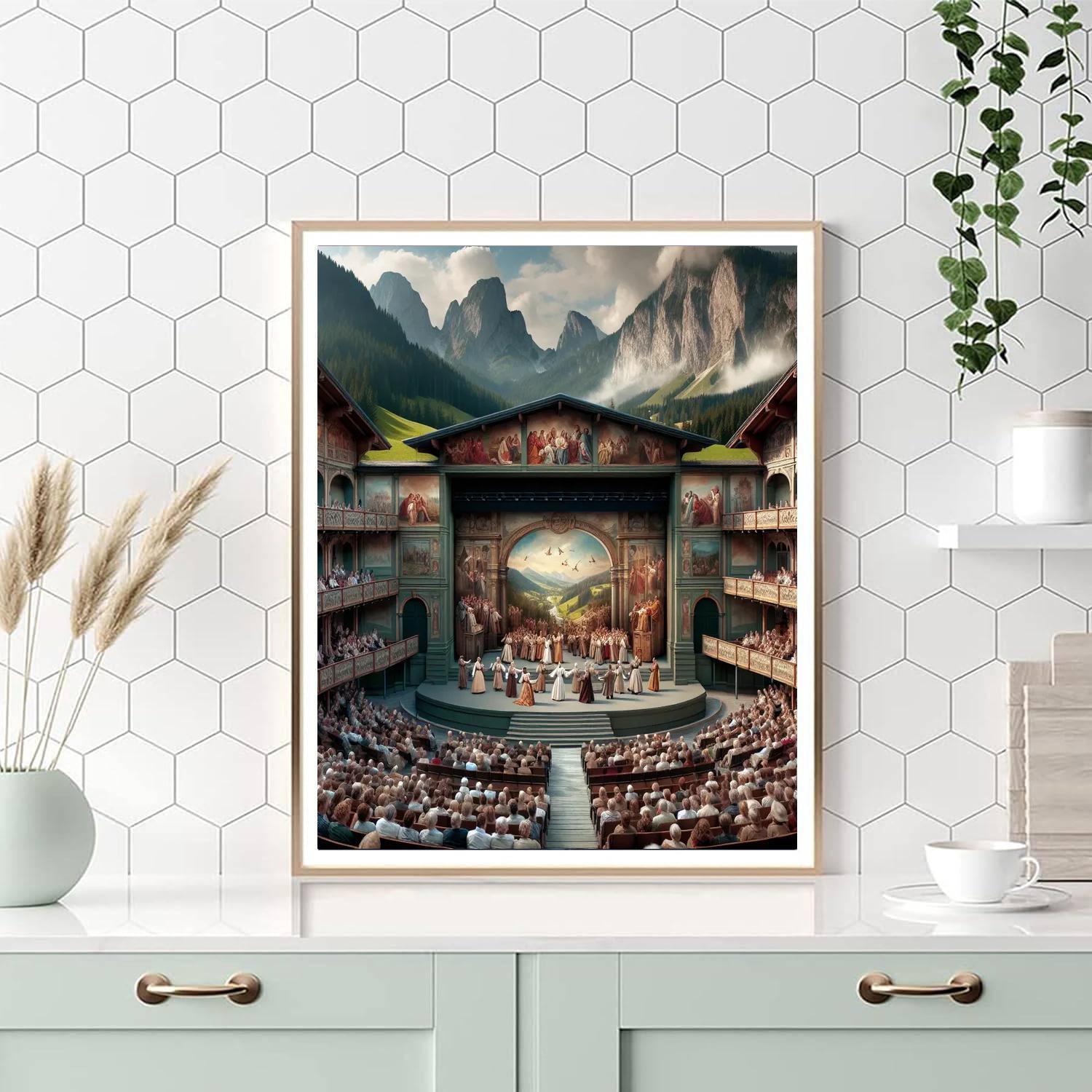 Oberammergau Passion Play - Oberammergau, Germany Paint By Numbers Art