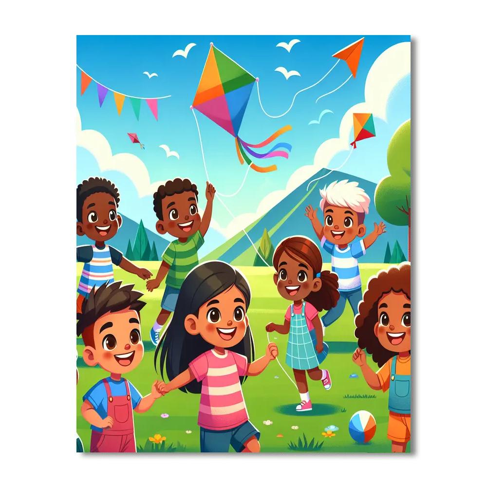 Sunny Summer Fun Painting Number Kit