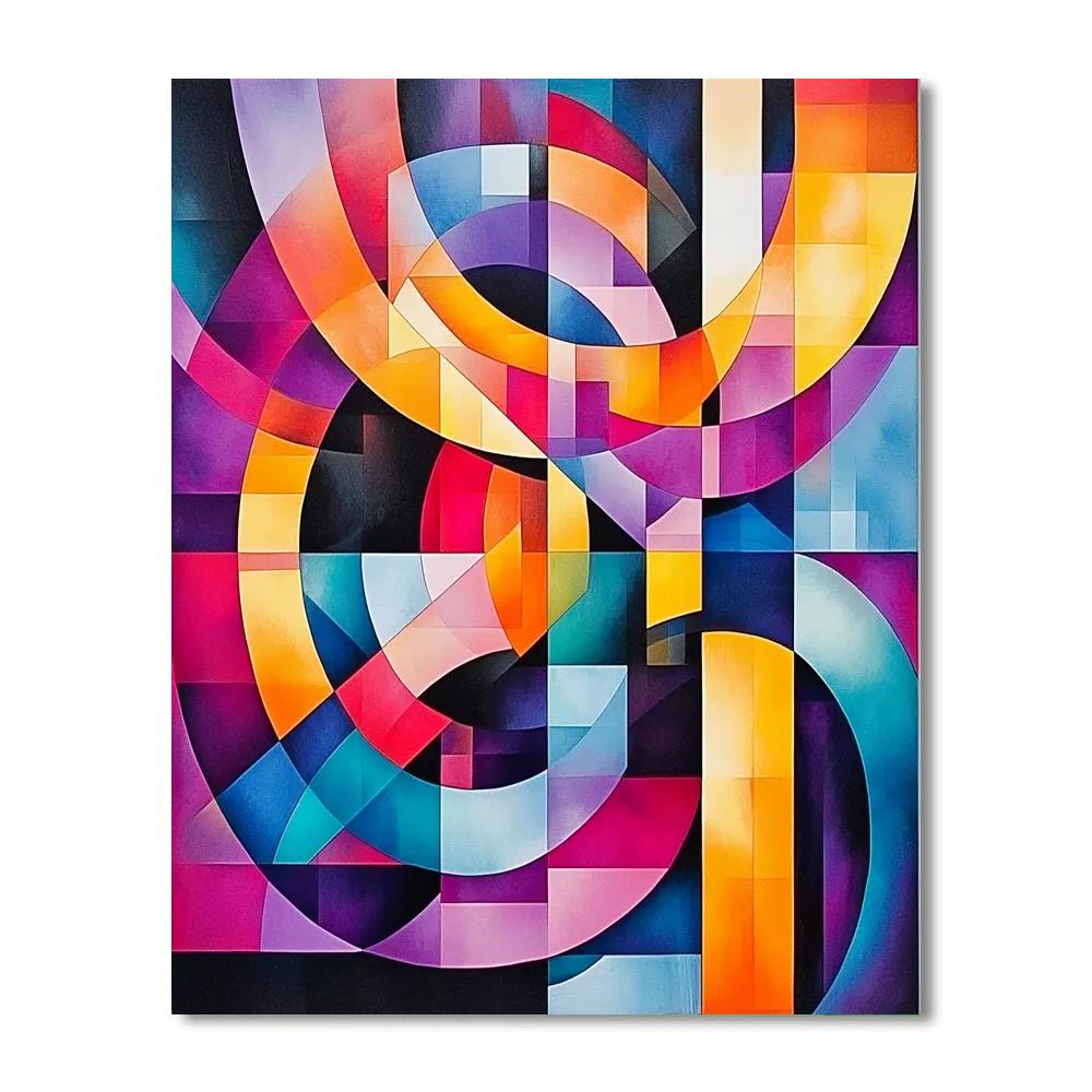 Kazimir Malevich Inspired Timeless Dynamics  Paint By Color