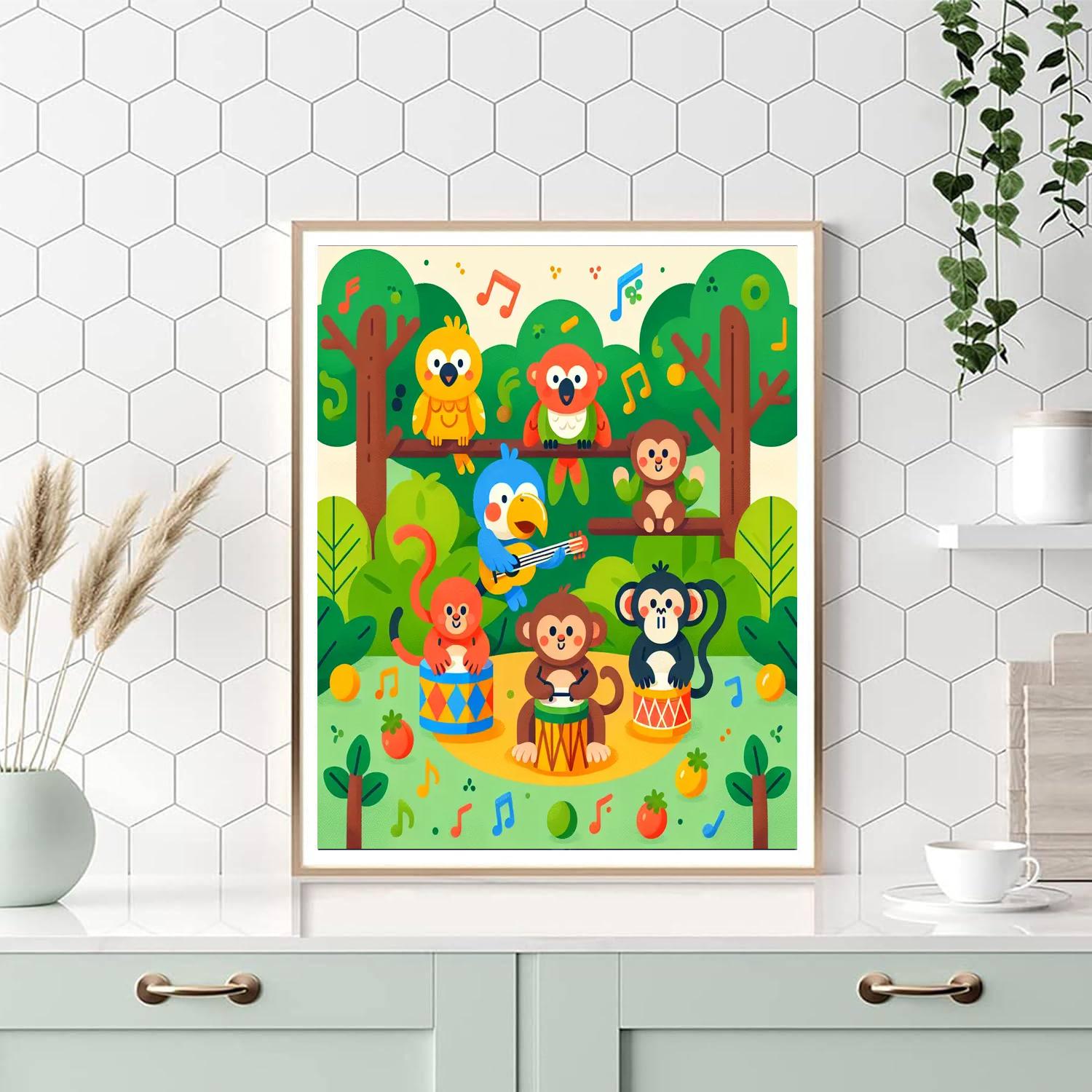 Rhythm Of The Rainforest Numbered Painting Kits