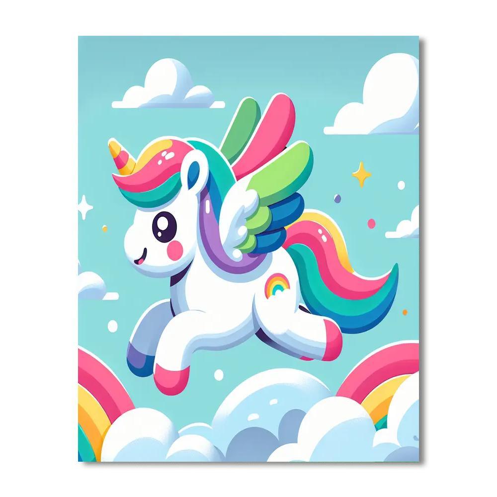 Mystical Pegasus Flight Paint By Numbers Kits