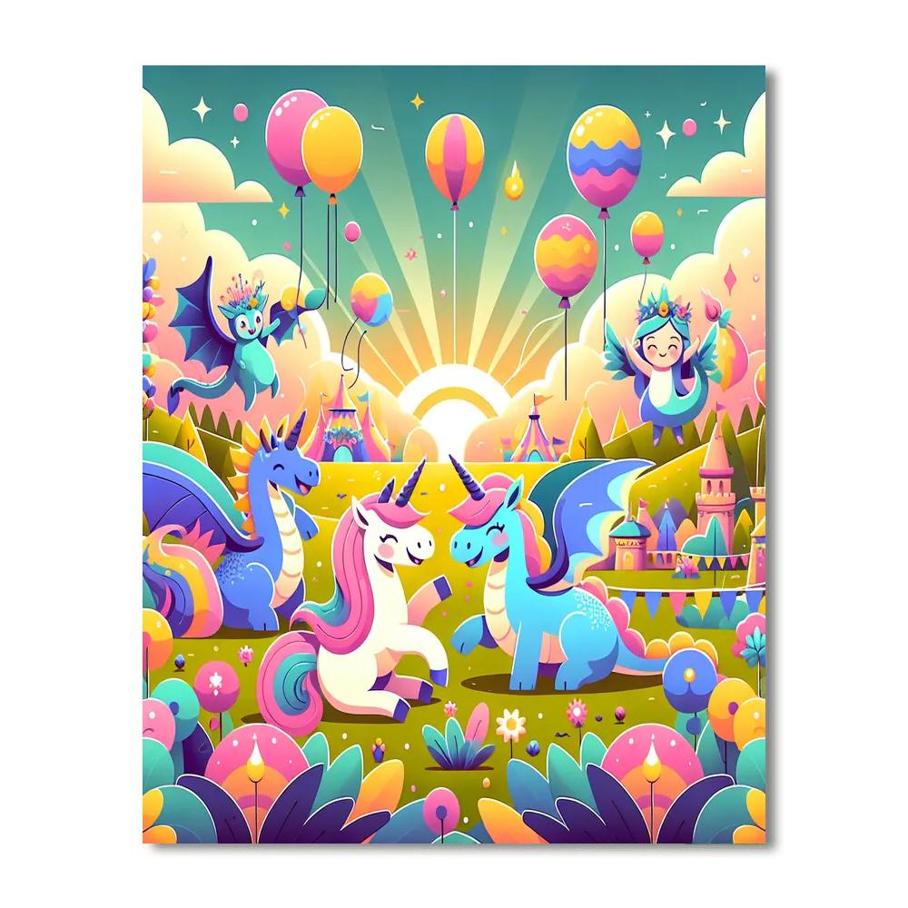 Magical Creature Celebration Painting Number Kit