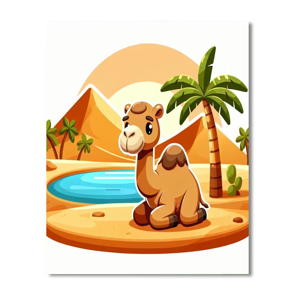 Camel's Desert Oasis Paint By Color