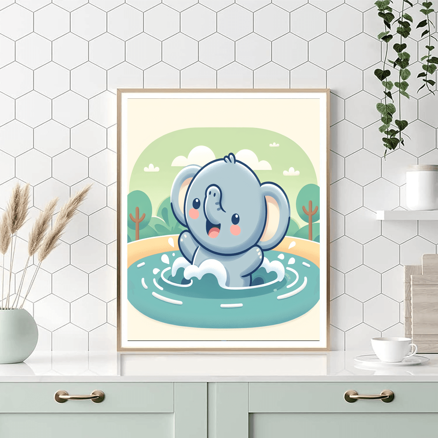 Bubbly Elephant Paint By Color
