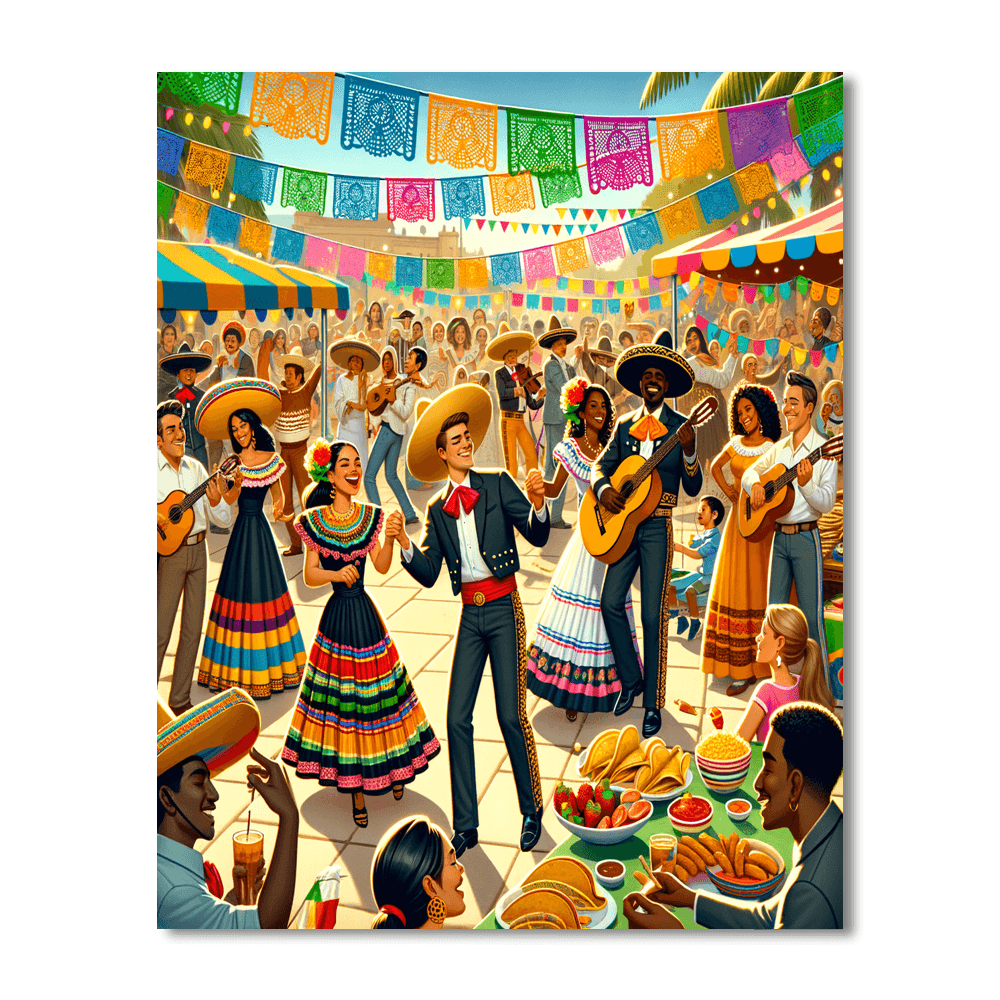 Cinco De Mayo Number Painting