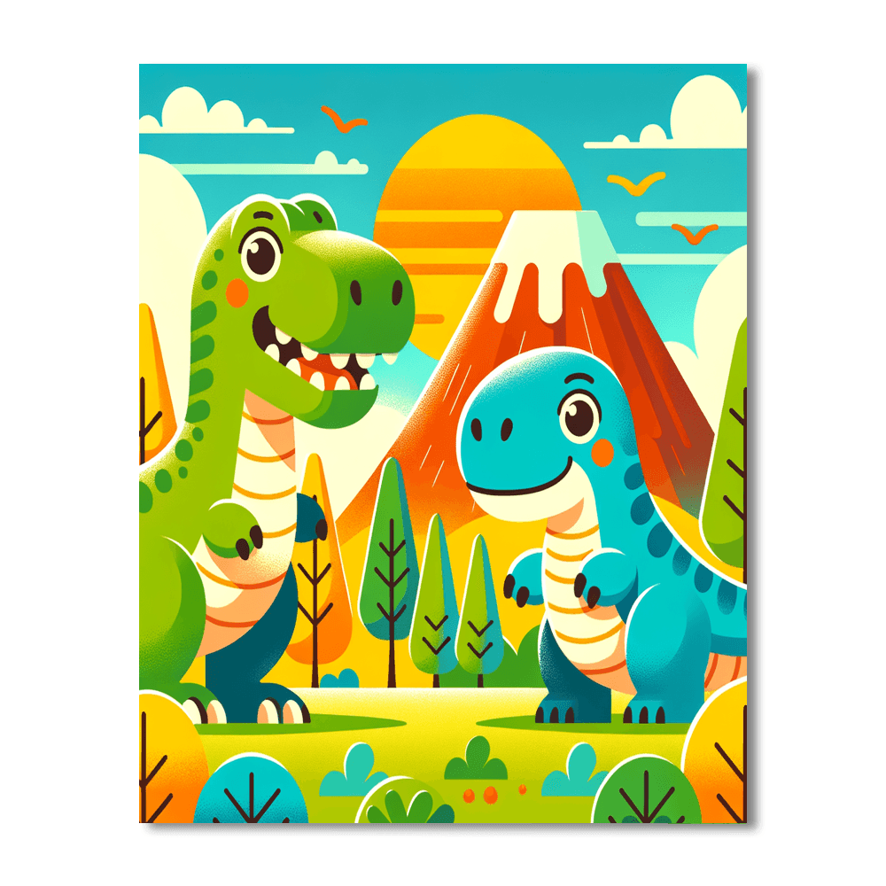 Exciting Dinosaur Discovery Numbered Painting Kits