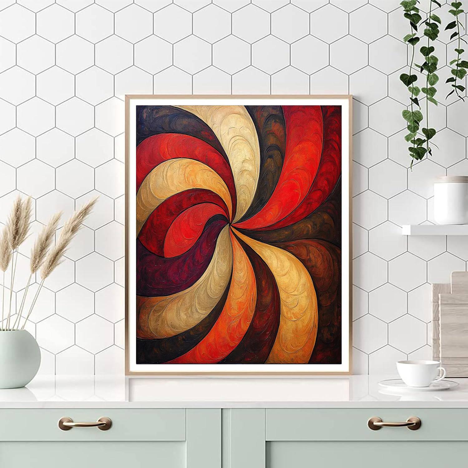 Caravaggio Inspired Labyrinth Of Colors  Number Painting