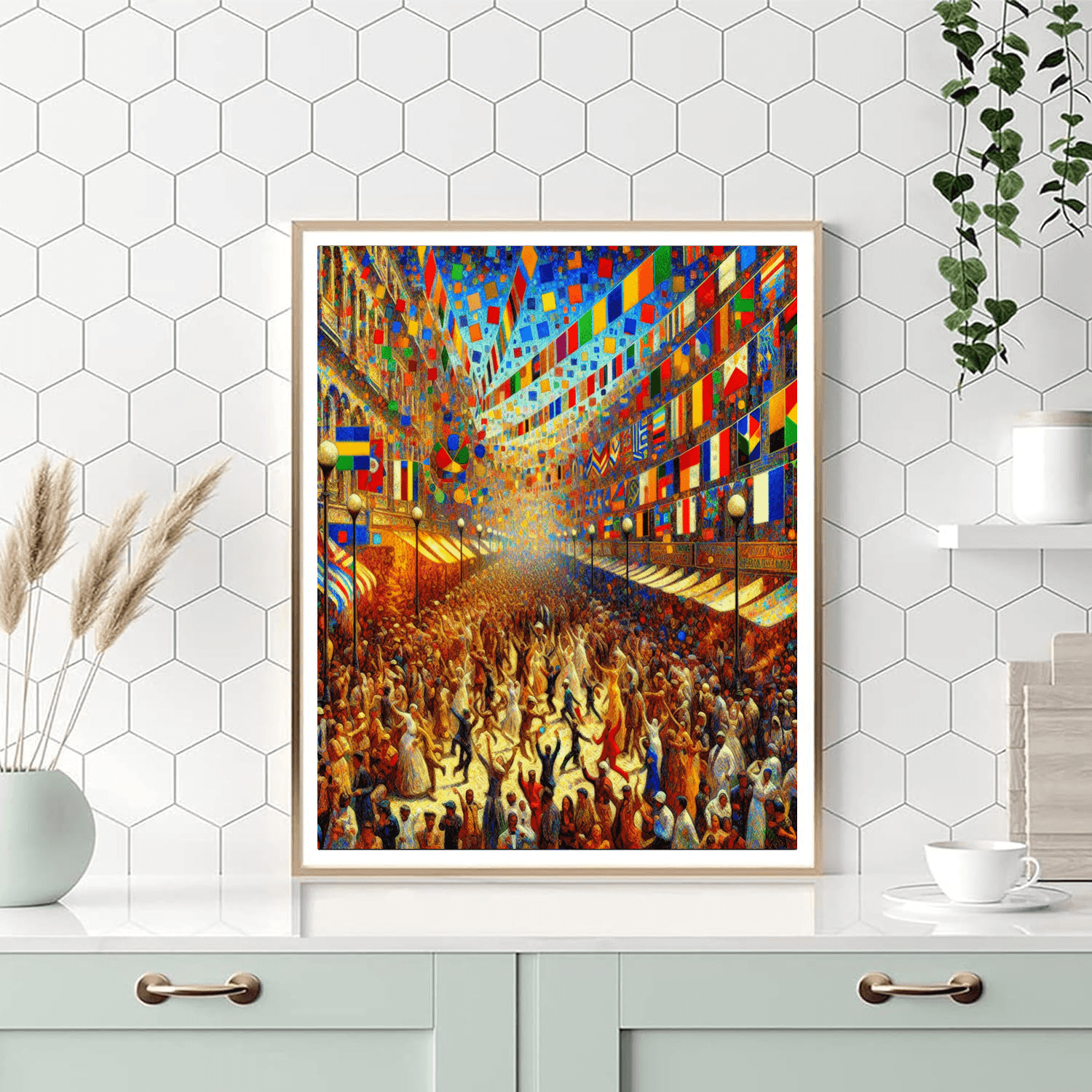 Colorful Carnival Fiesta Painting Number Kit