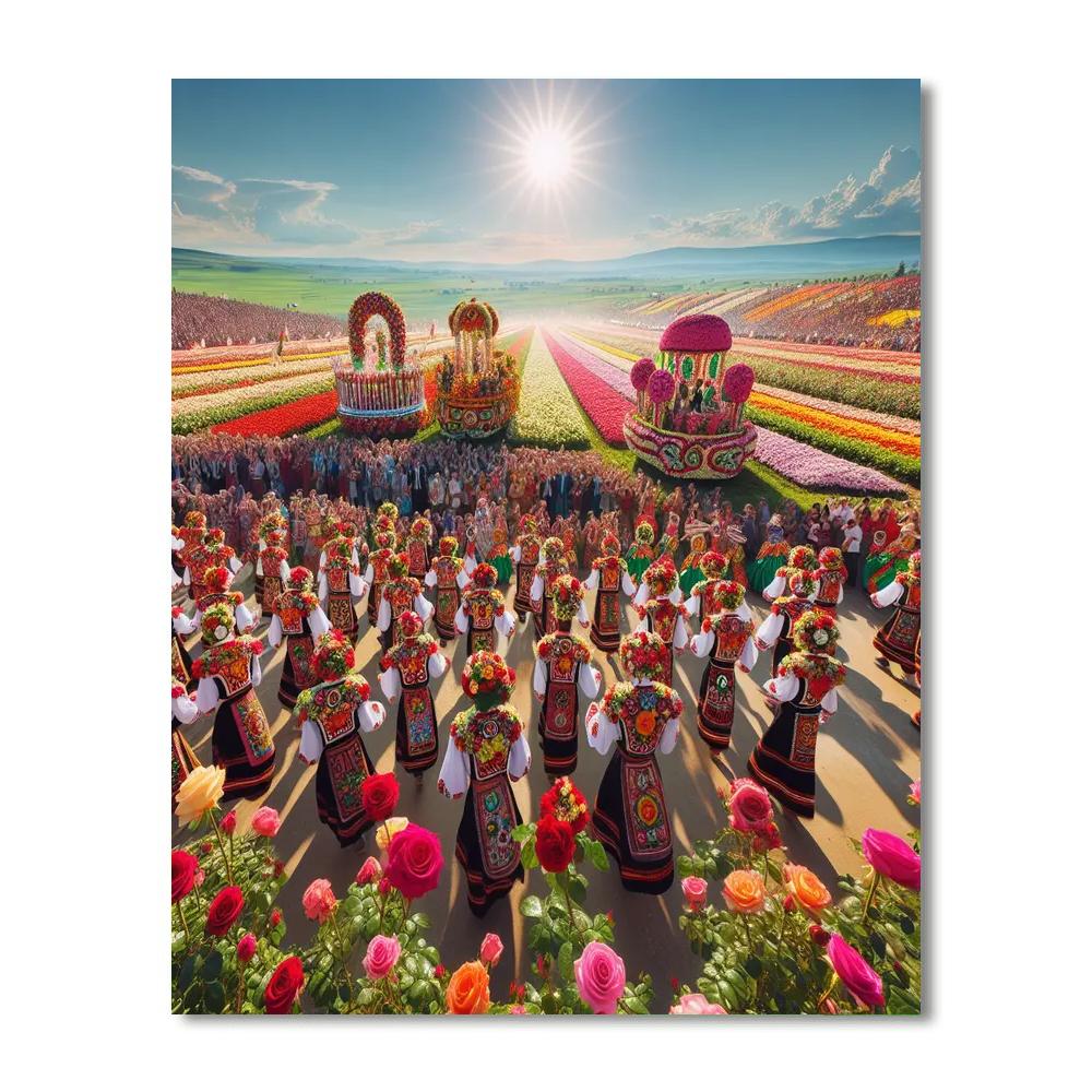 Festival Of Roses - Kazanlak, Bulgaria Paint By Numbers Kits
