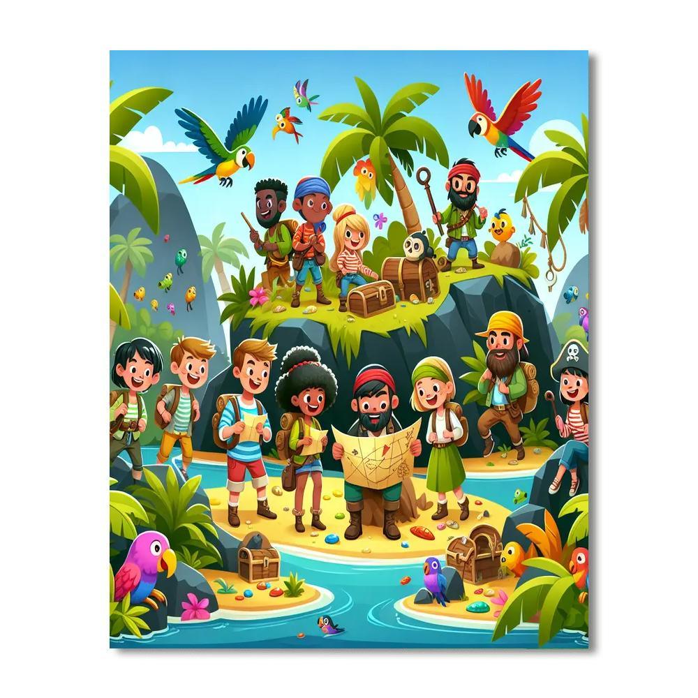 Explorers' Island Numbered Painting Kits
