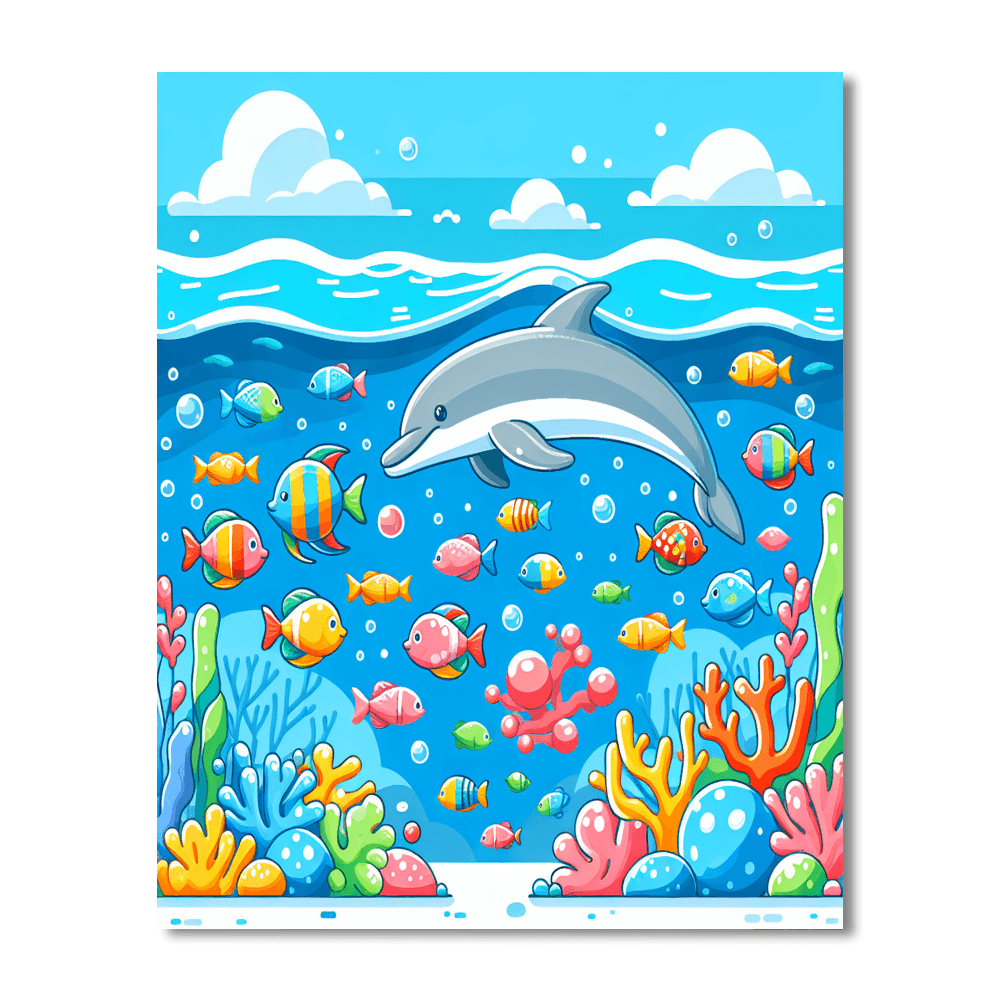 Cheerful Ocean Adventures Number Painting