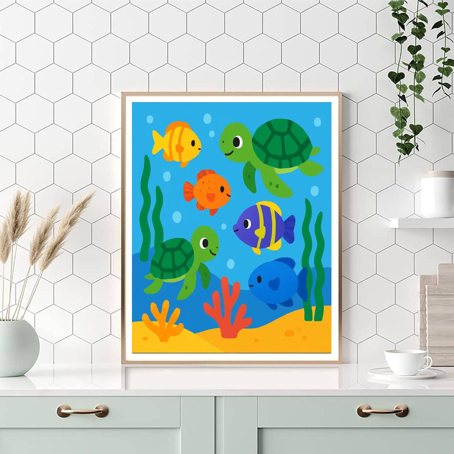 Sea Life Wonders Painting By Numbers Kit