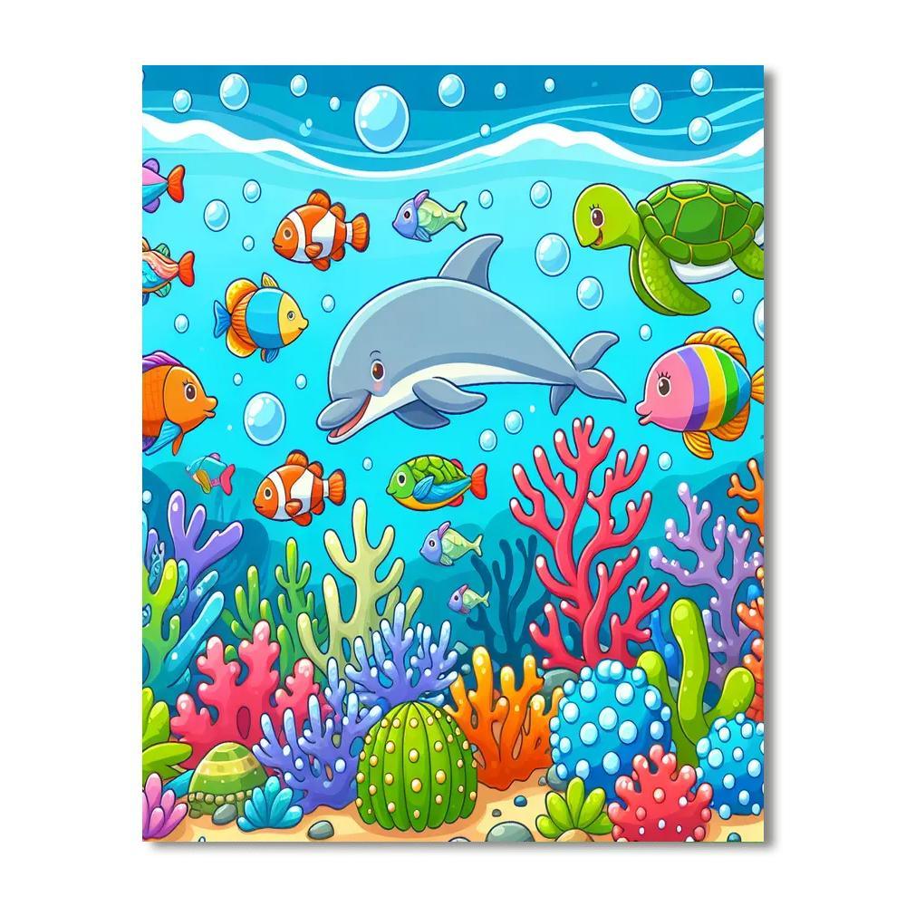 Underwater Explorer's Delight Paint By Number