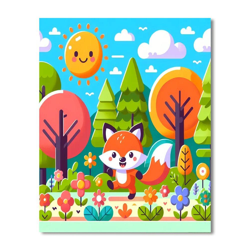 Nature Explorer Fox Paint By Numbers Art