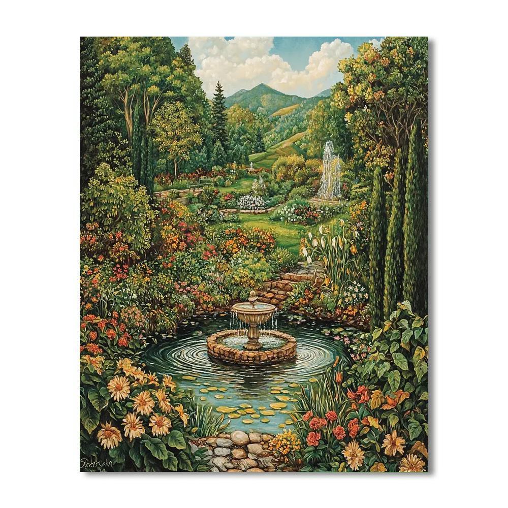 Sandro Botticelli Inspired Renaissance Garden Stroll  Paint By Color