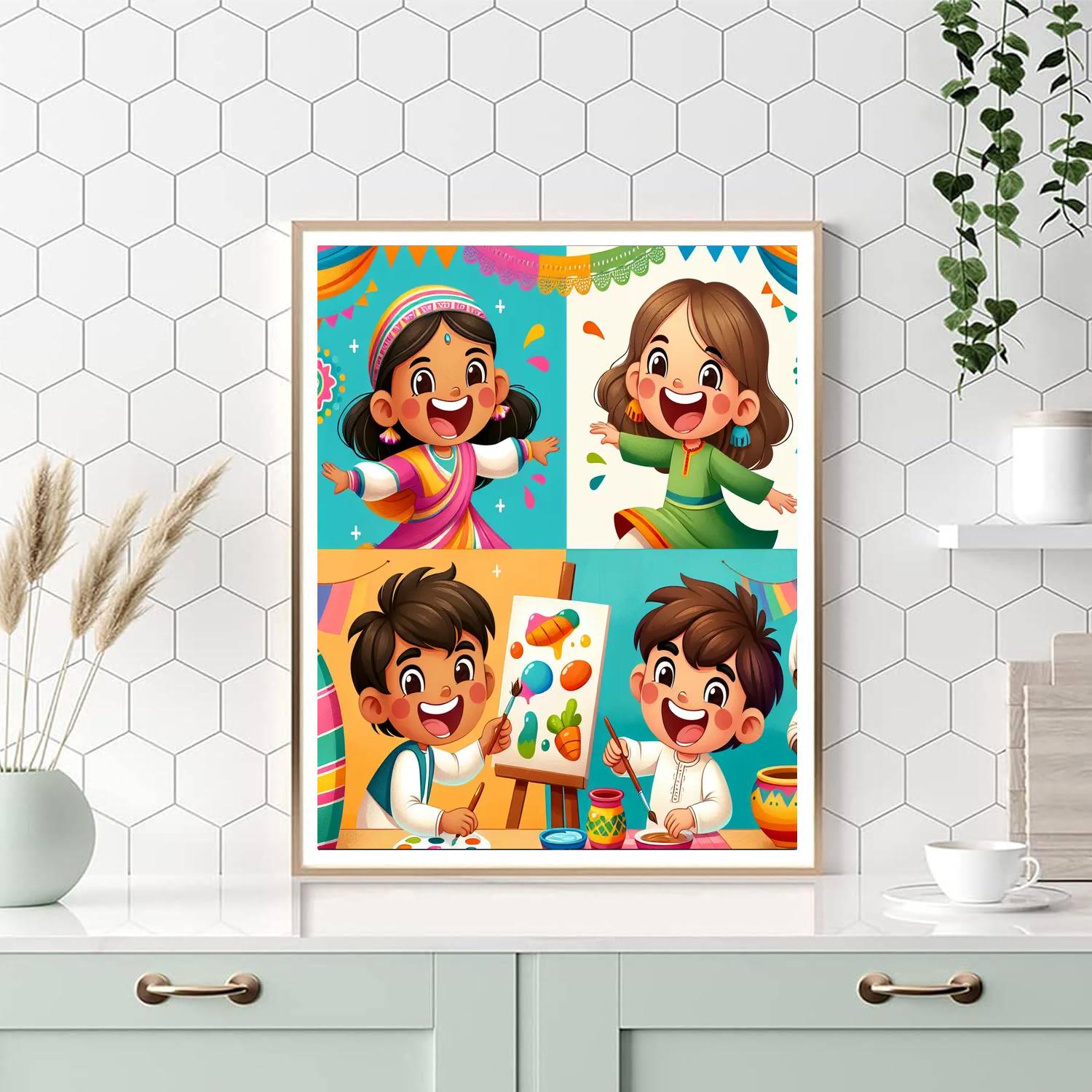 Colorful Celebration Of Diversity Number Painting