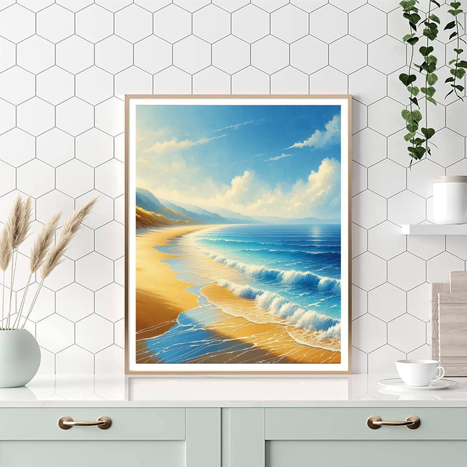 Beachside Serenity Escape Painting By Numbers Kit