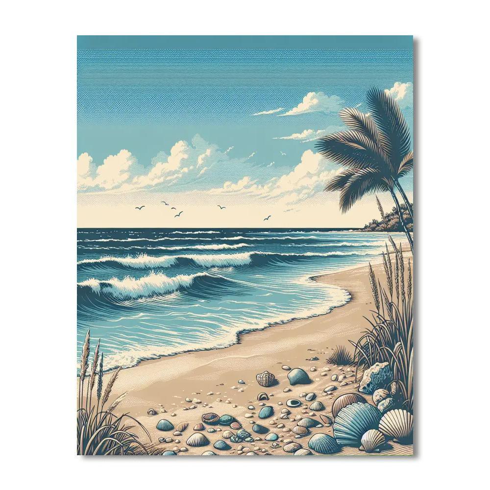 Charming Ocean View DIY Paint By Numbers
