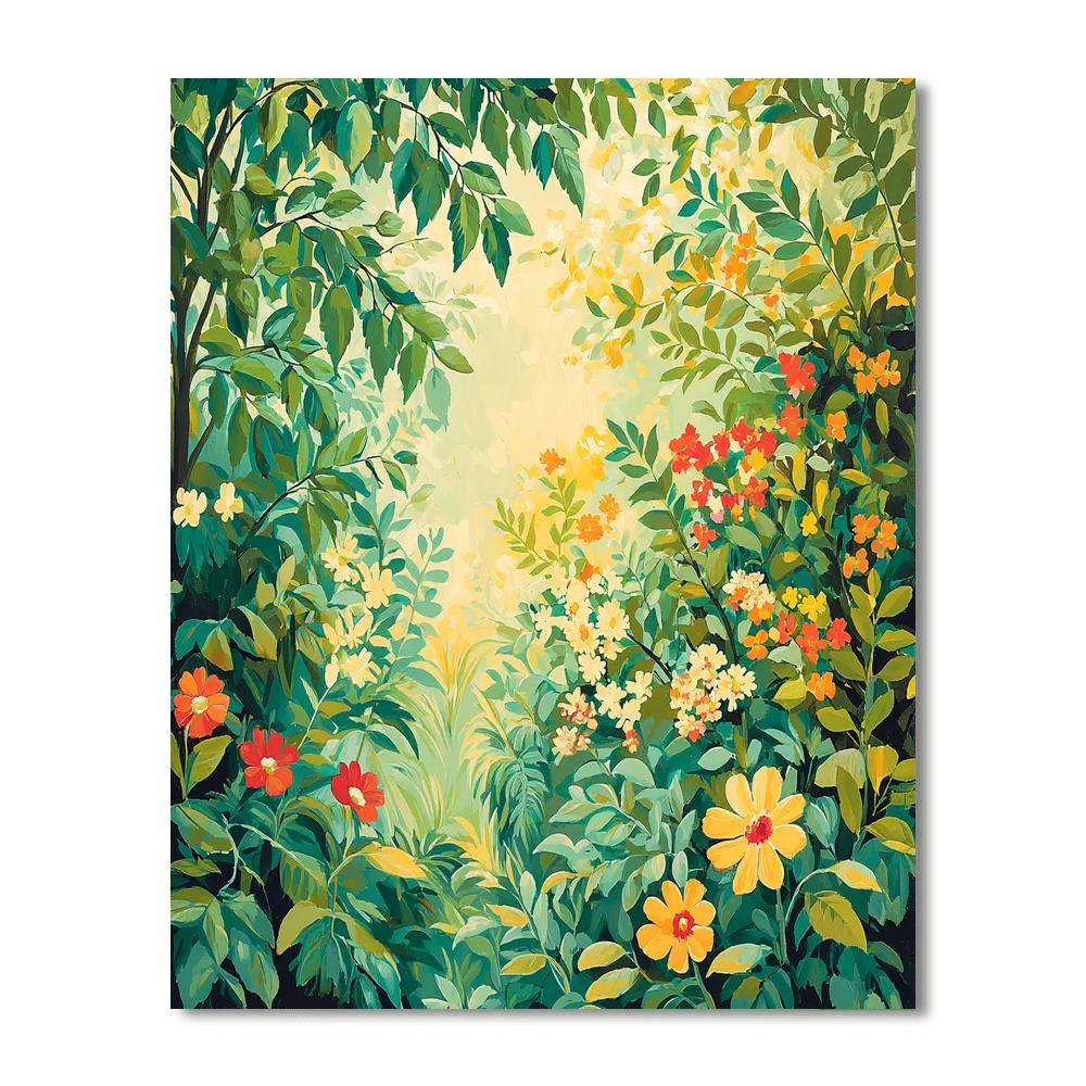 Leonardo Da Vinci Inspired Mystical Garden Study  Paint By Numbers