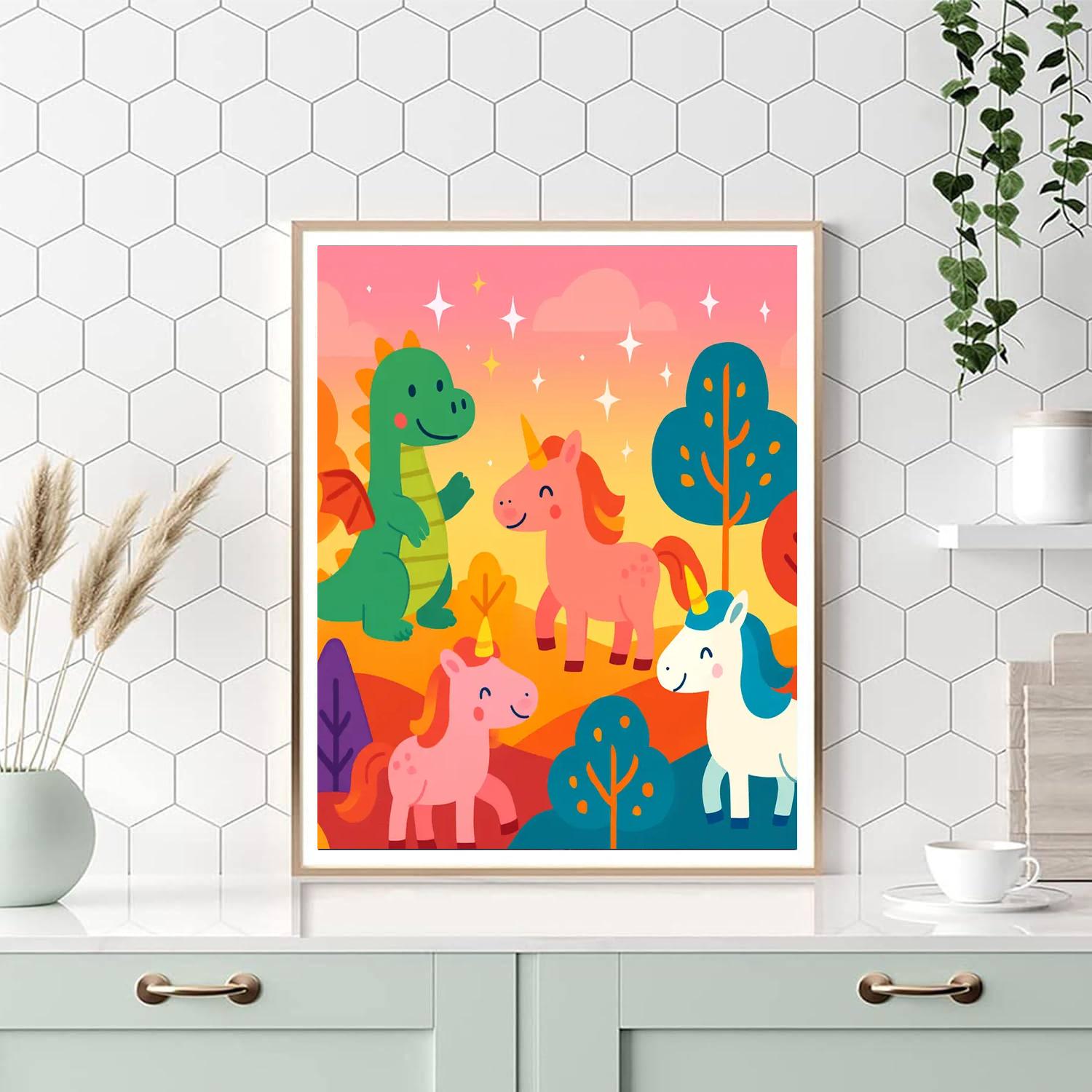 Artistic Fantasy Realms Paint By Numbers Kits