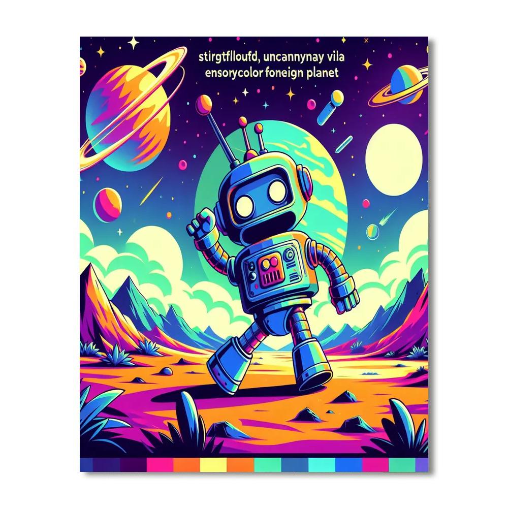 Robot Space Explorer Paint By Numbers Kits