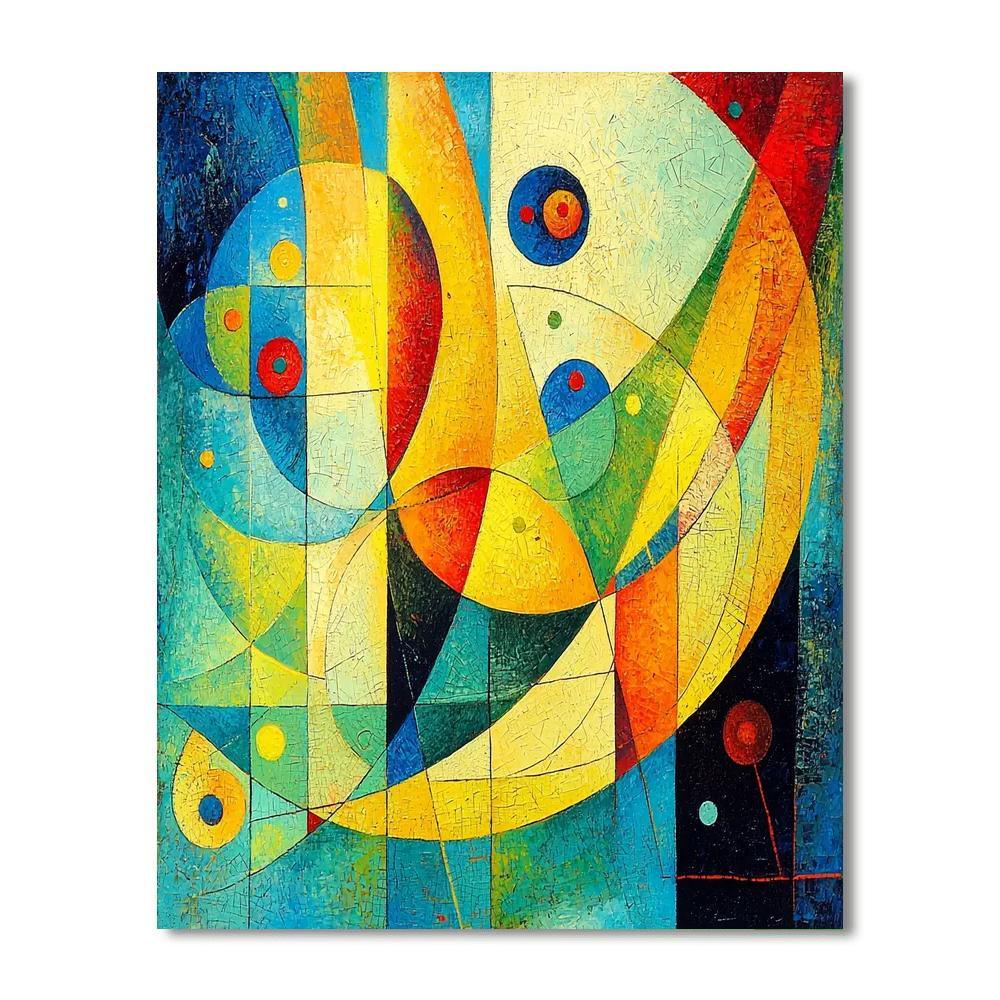 Paul Klee Inspired Abstract Melody  Painting By Numbers Kit