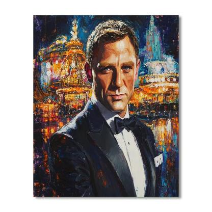 Daniel Craig: The Daring Legacy Of James Bond Paint By Color