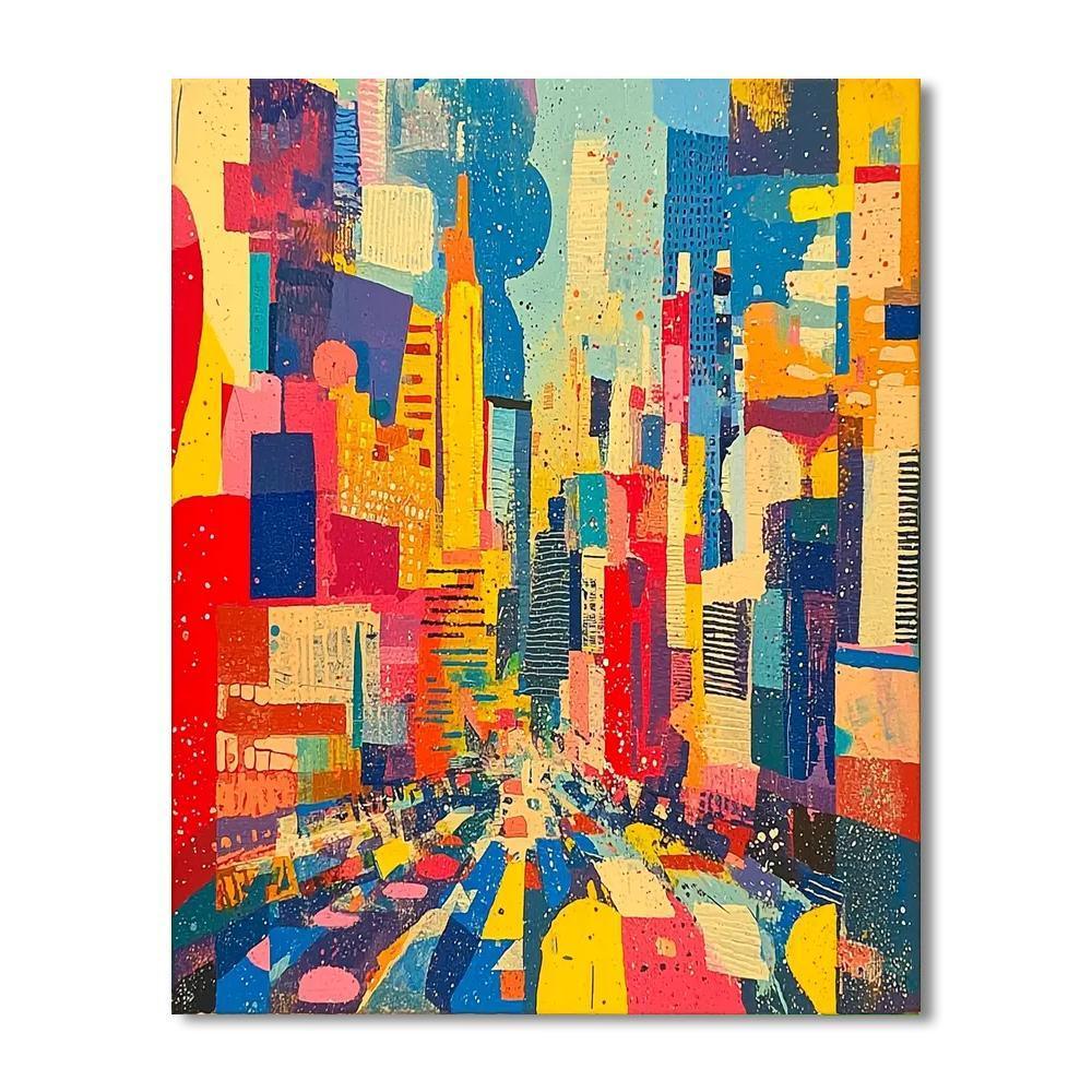 Wassily Kandinsky Inspired Citylights Reverie  Paint By Numbers