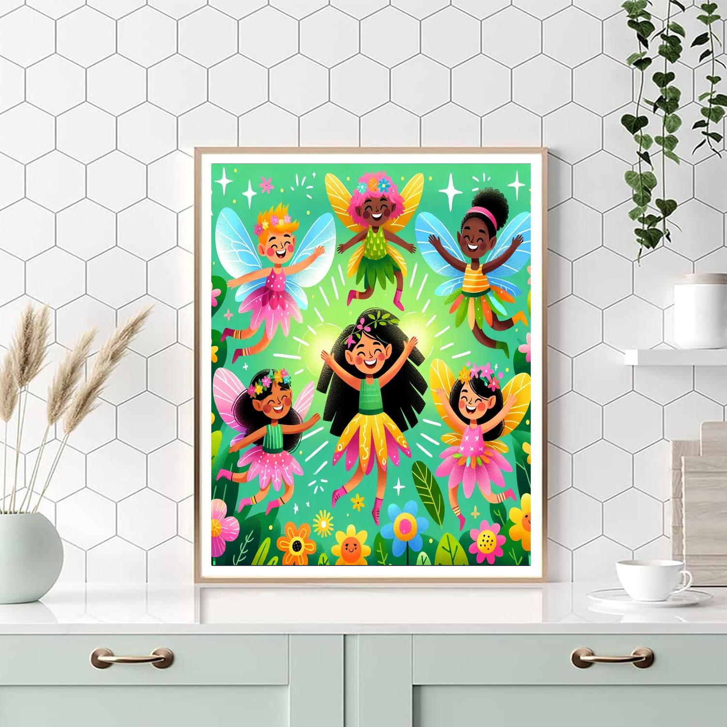 The Happy Adventure In Fairyland DIY Paint By Numbers