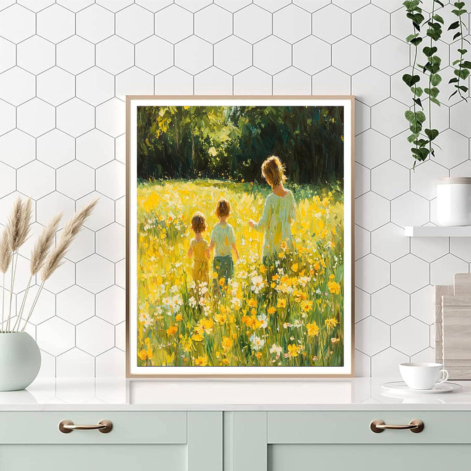 Sunny Meadow Joy Paint By Number