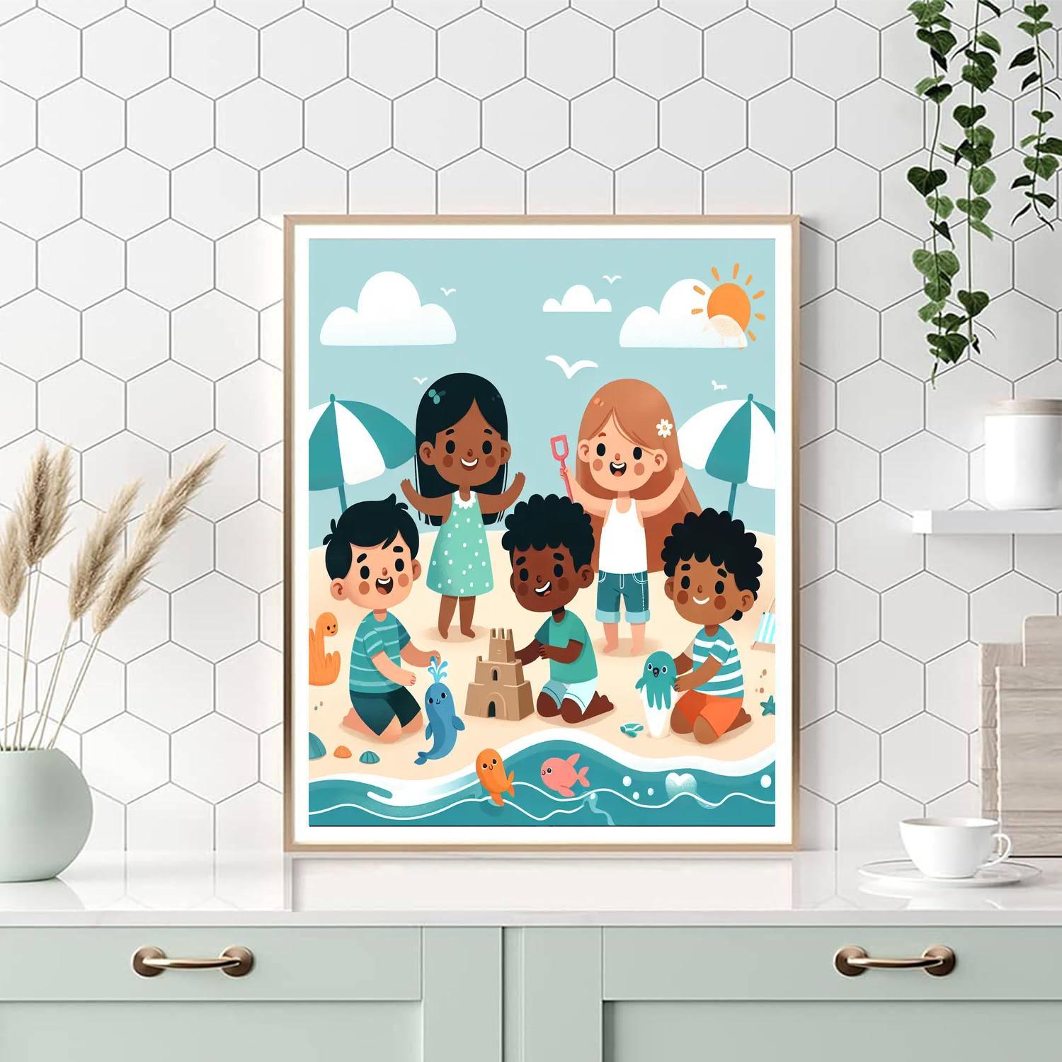 Seaside Summer Fun Paint By Number