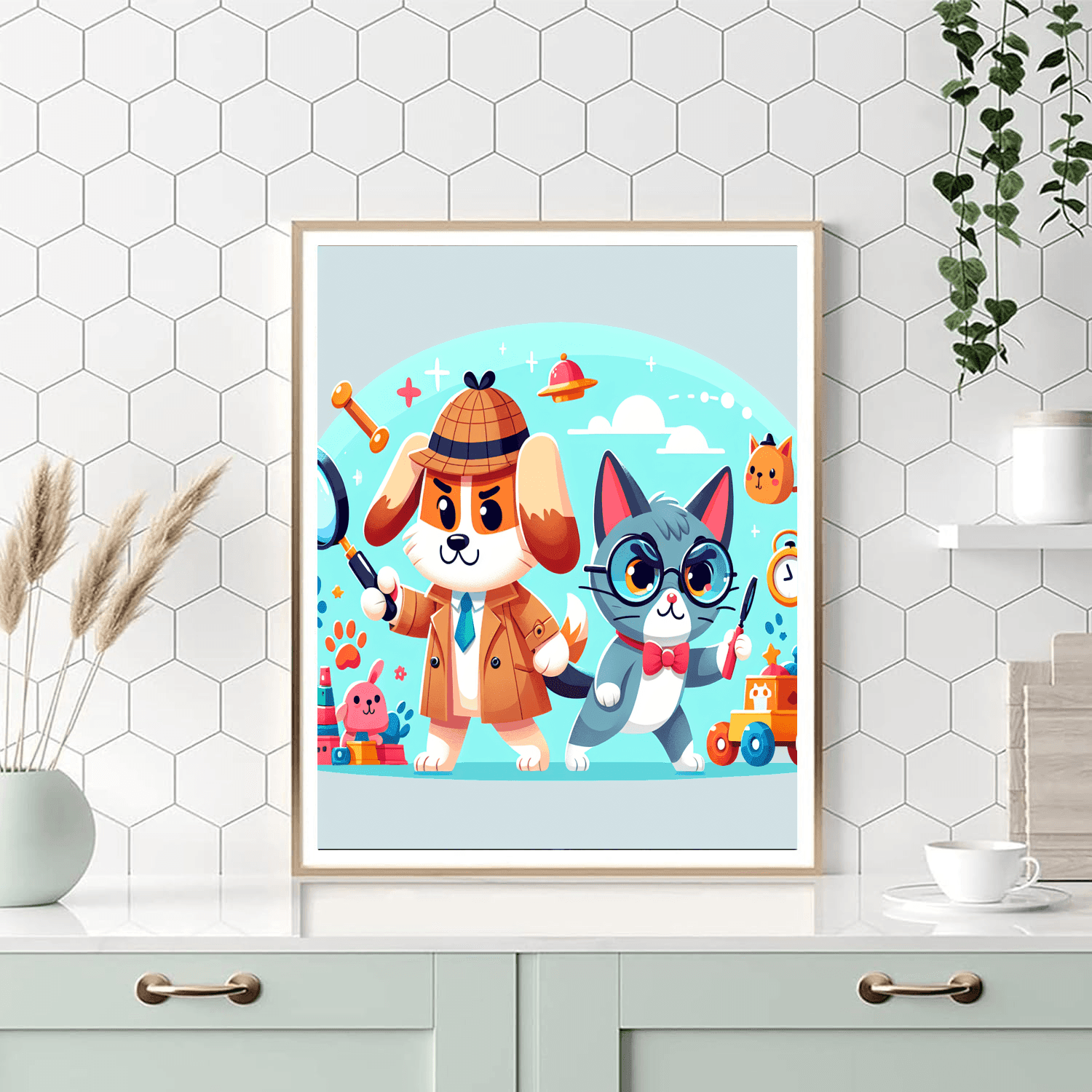 Pet Detective Adventures Number Painting