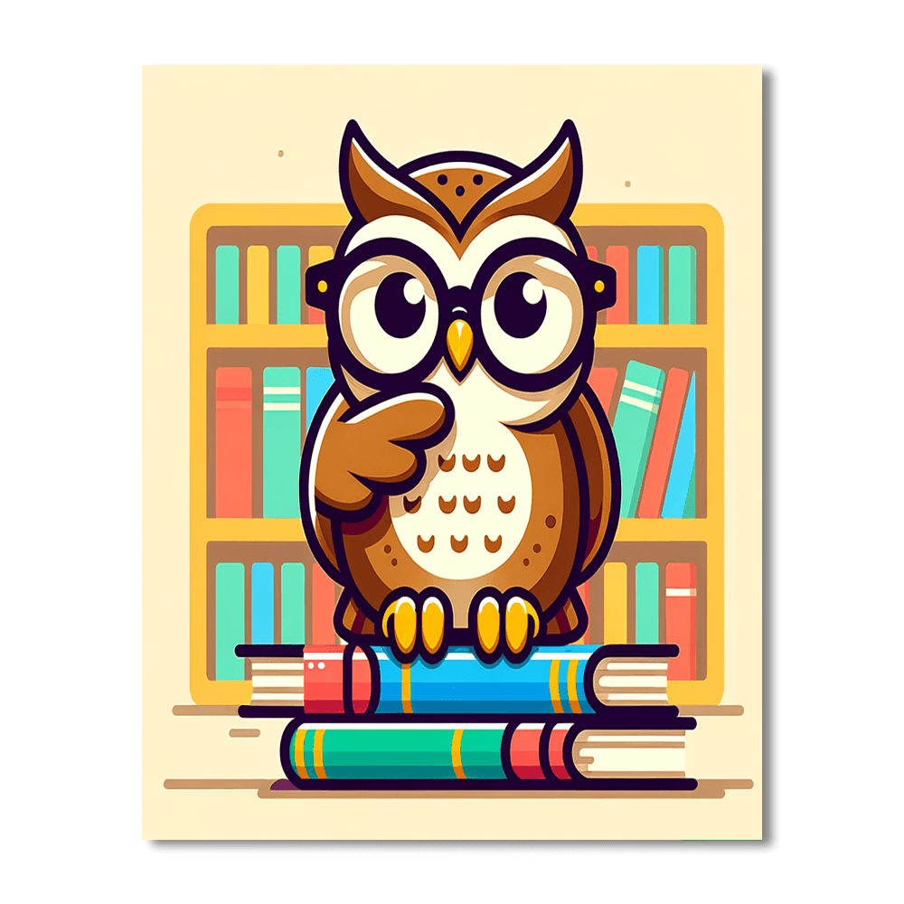 Wise Owl Library Paint By Numbers Kits