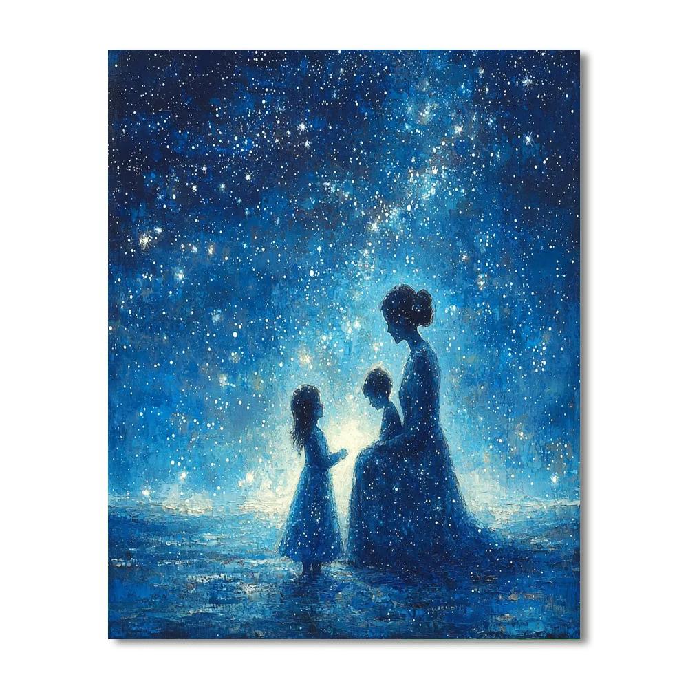 Starry Night Conversations Number Painting