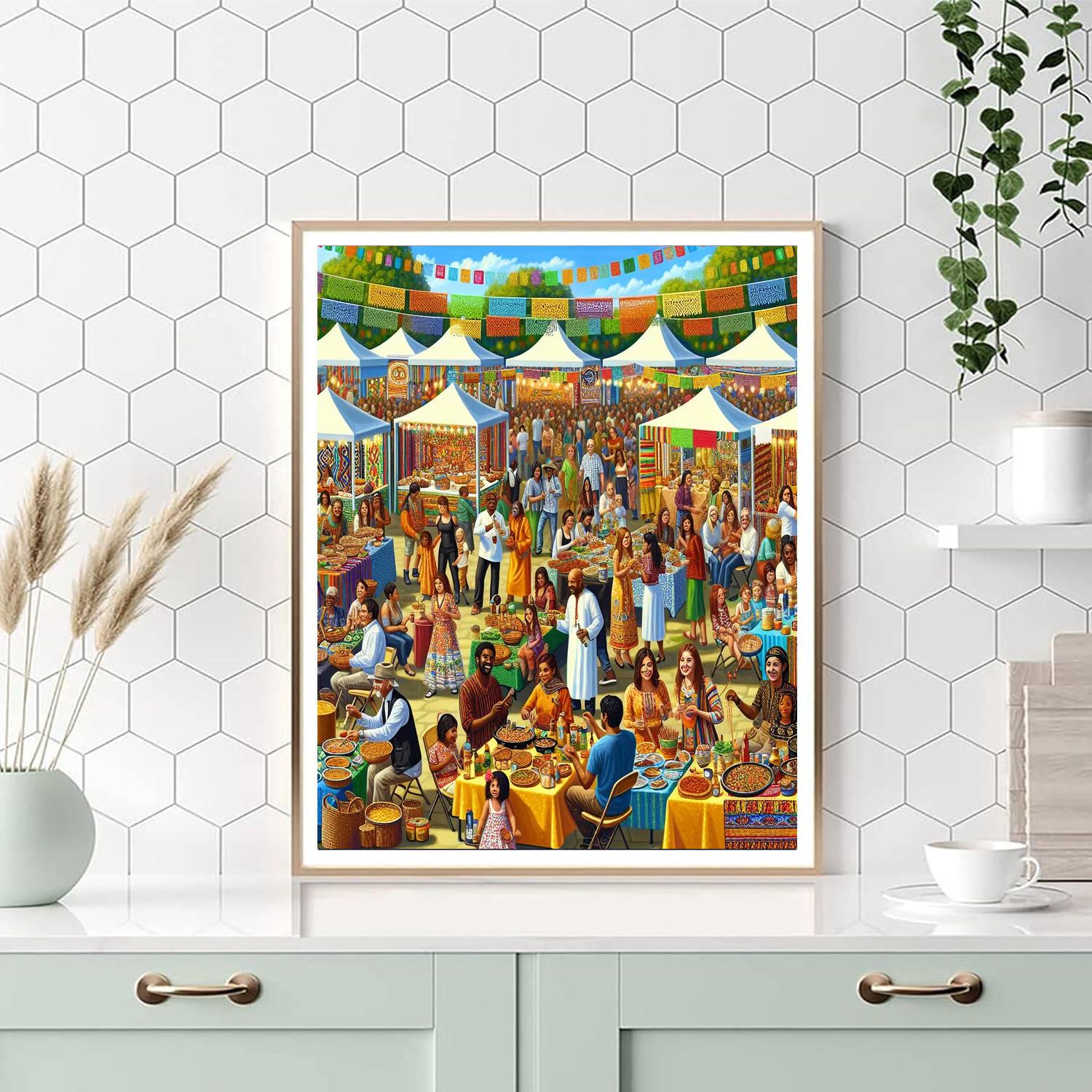 Folk Life Festival - United States Paint By Color