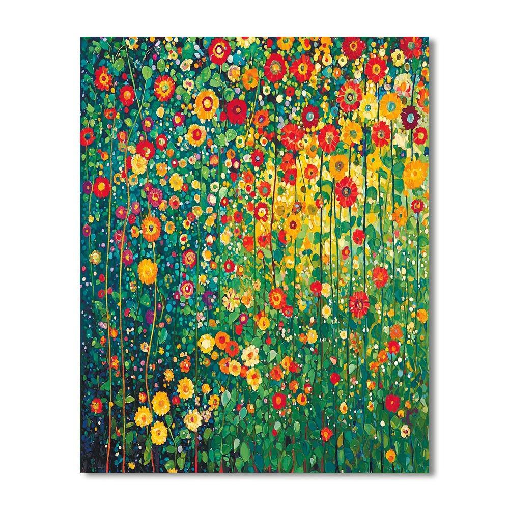 Gustav Klimt Inspired Wild Garden Dance  DIY Paint By Numbers
