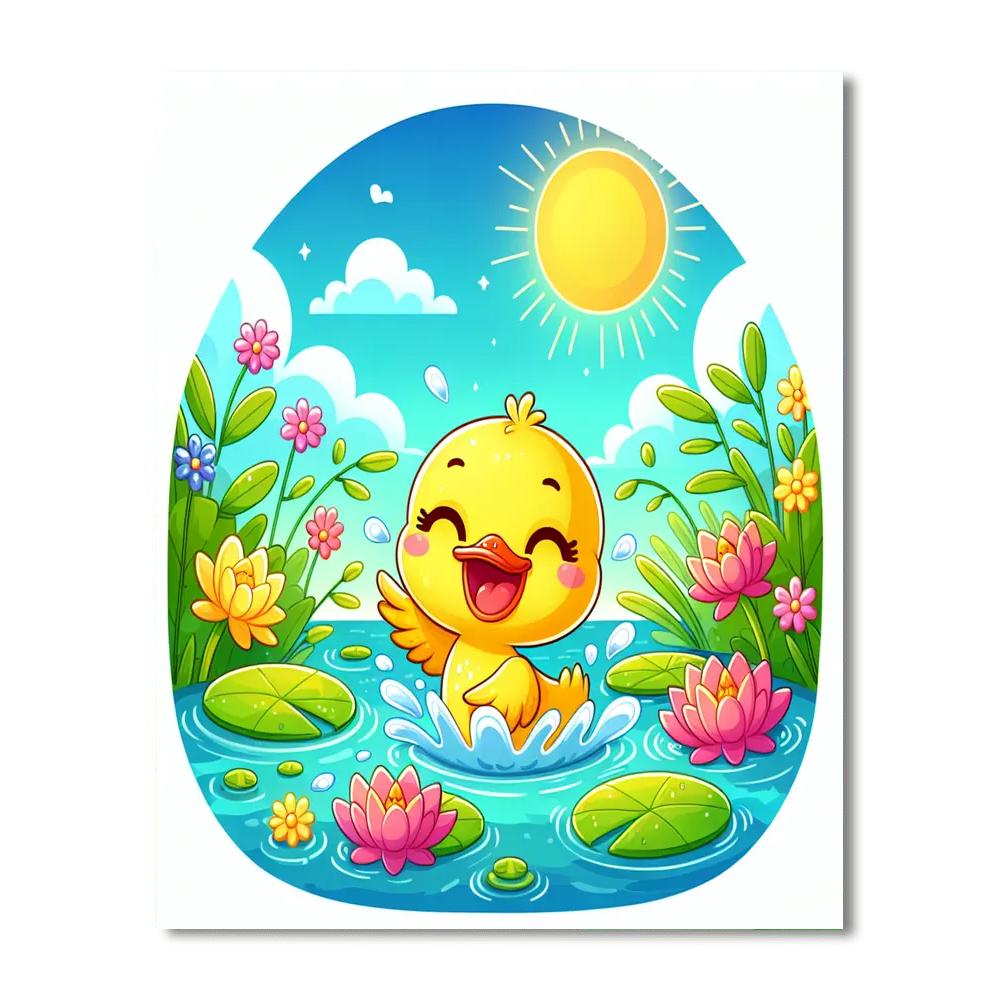 Dandy Duckling Number Painting