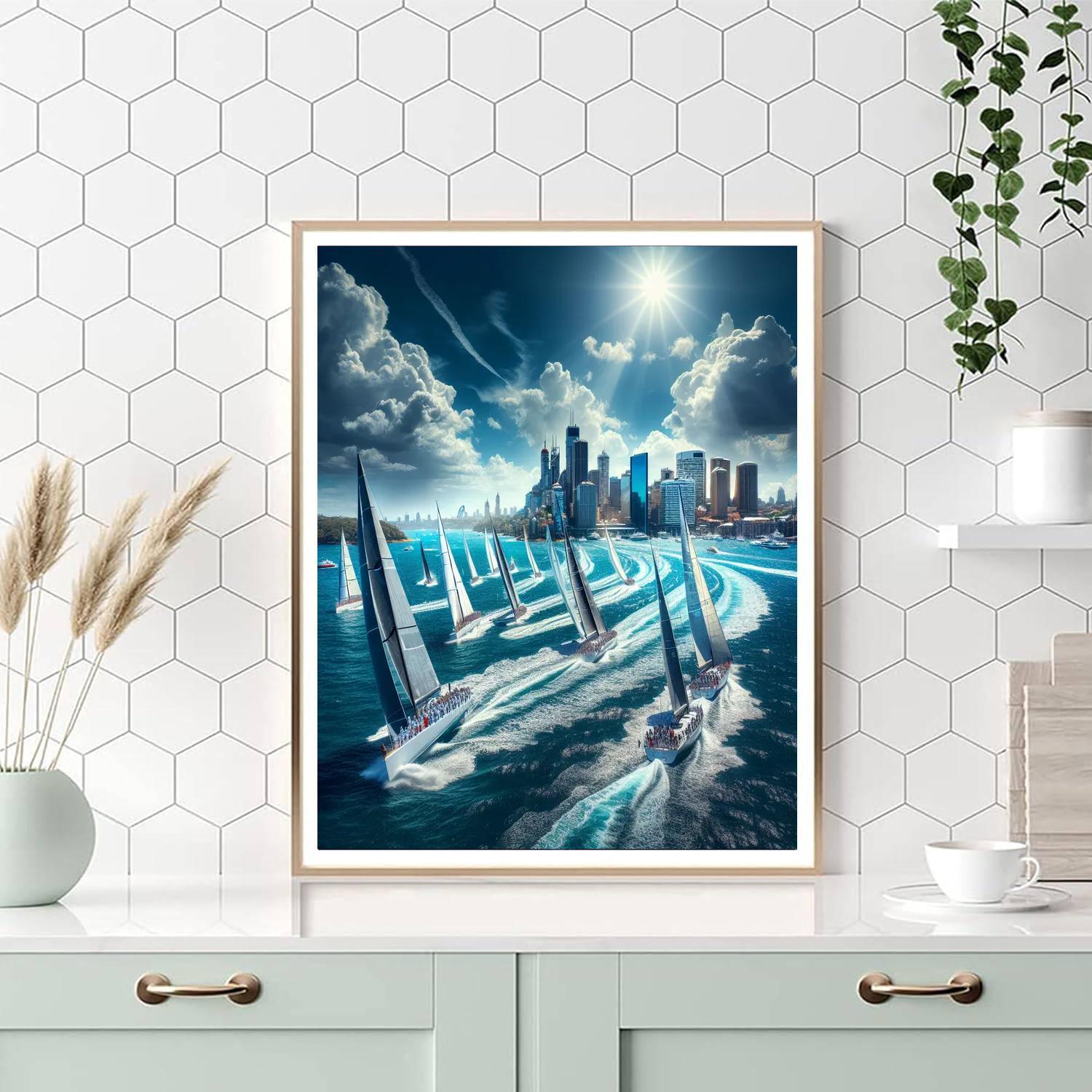 Sydney To Hobart Yacht Race - Australia Painting Number Kit