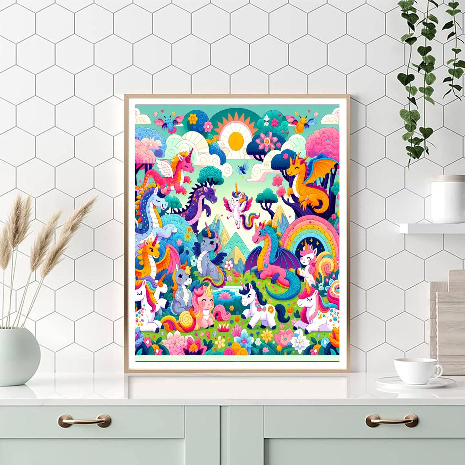 Fantasy World Of Animals Number Painting