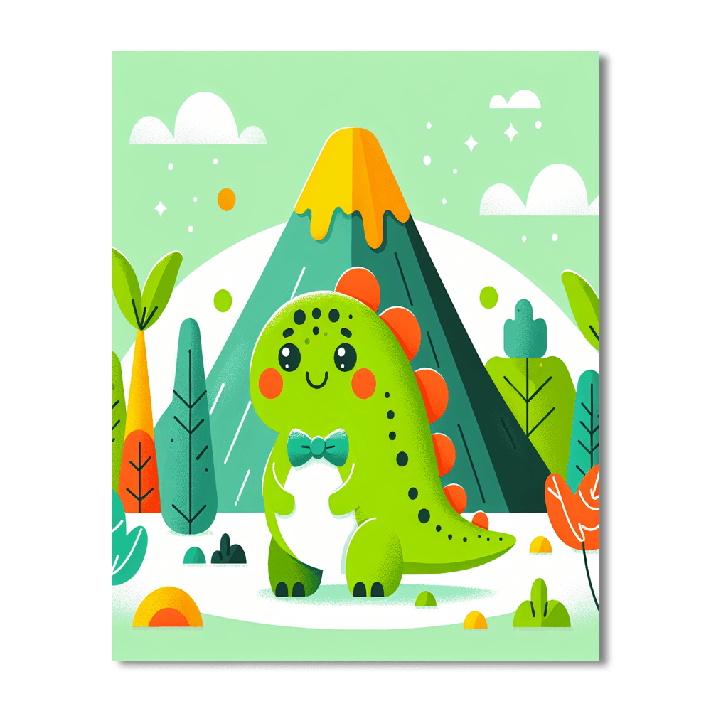 Dapper Dinosaur Paint By Color