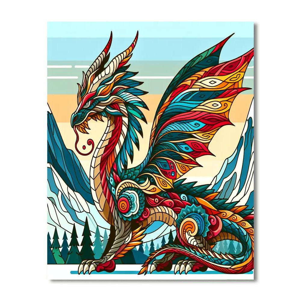 Glorious Dragon Painting Number Kit