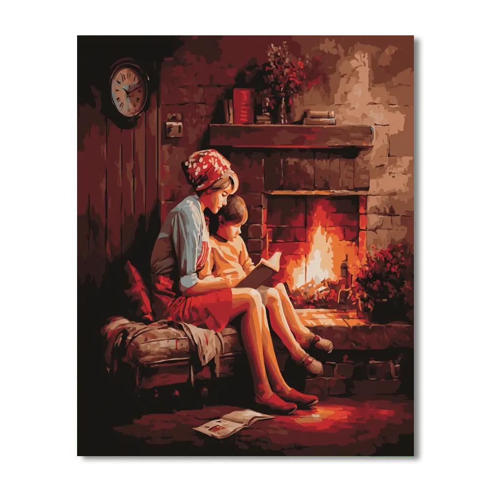 Mother's Storytime Reverie DIY Paint By Numbers