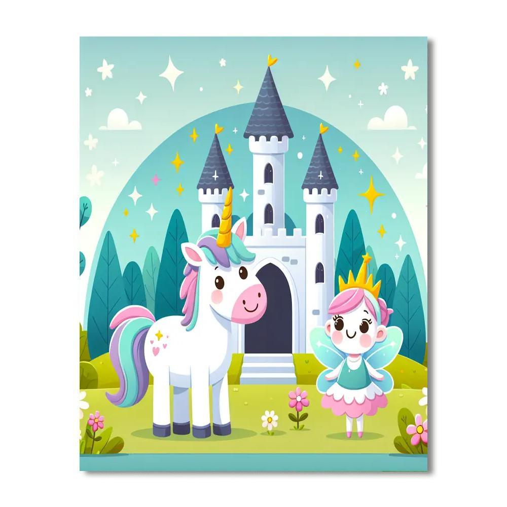 Friendly Fairy Tale Land DIY Paint By Numbers