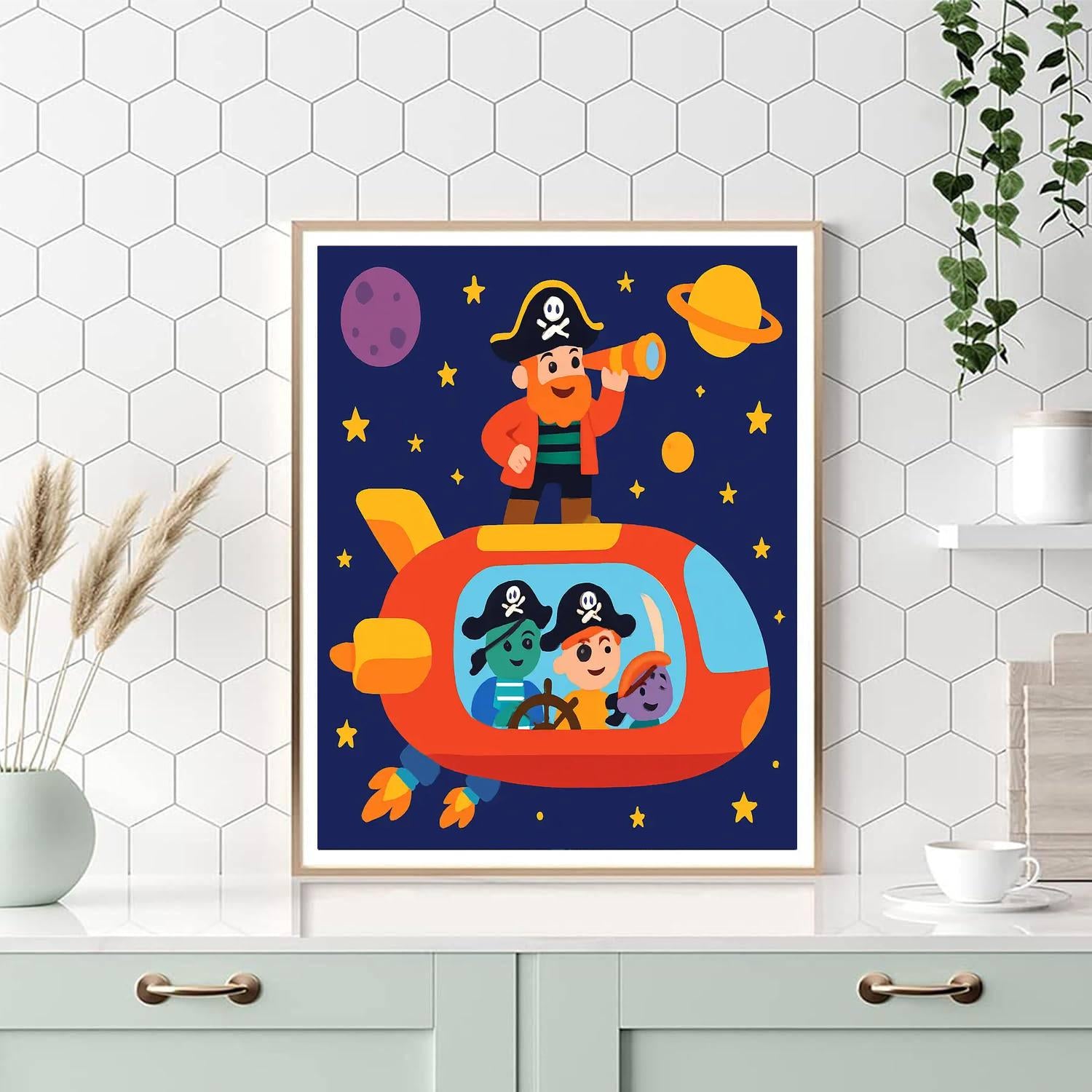 Space Pirate Odyssey Numbered Painting Kits