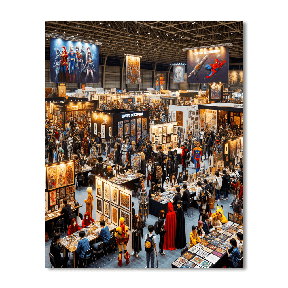 San Diego Comic-con Paint By Numbers Kits