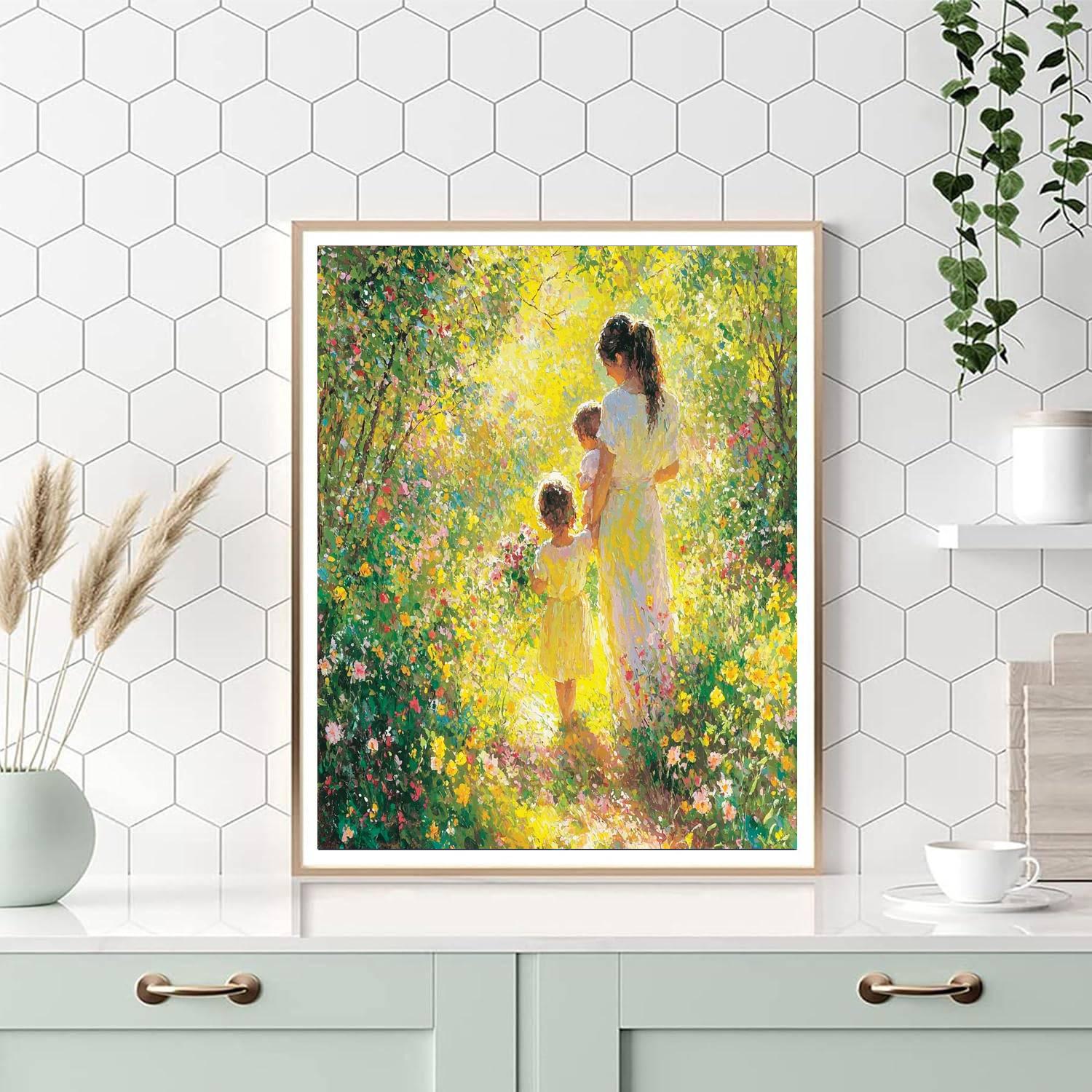 Sunlit Garden Of Joy Paint By Numbers Kits