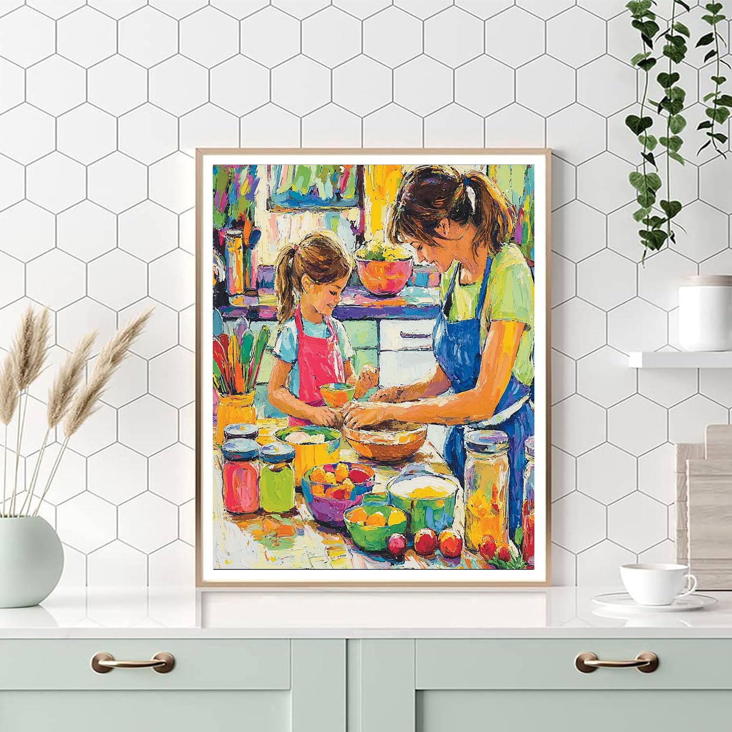 A Day In The Kitchen Painting Number Kit
