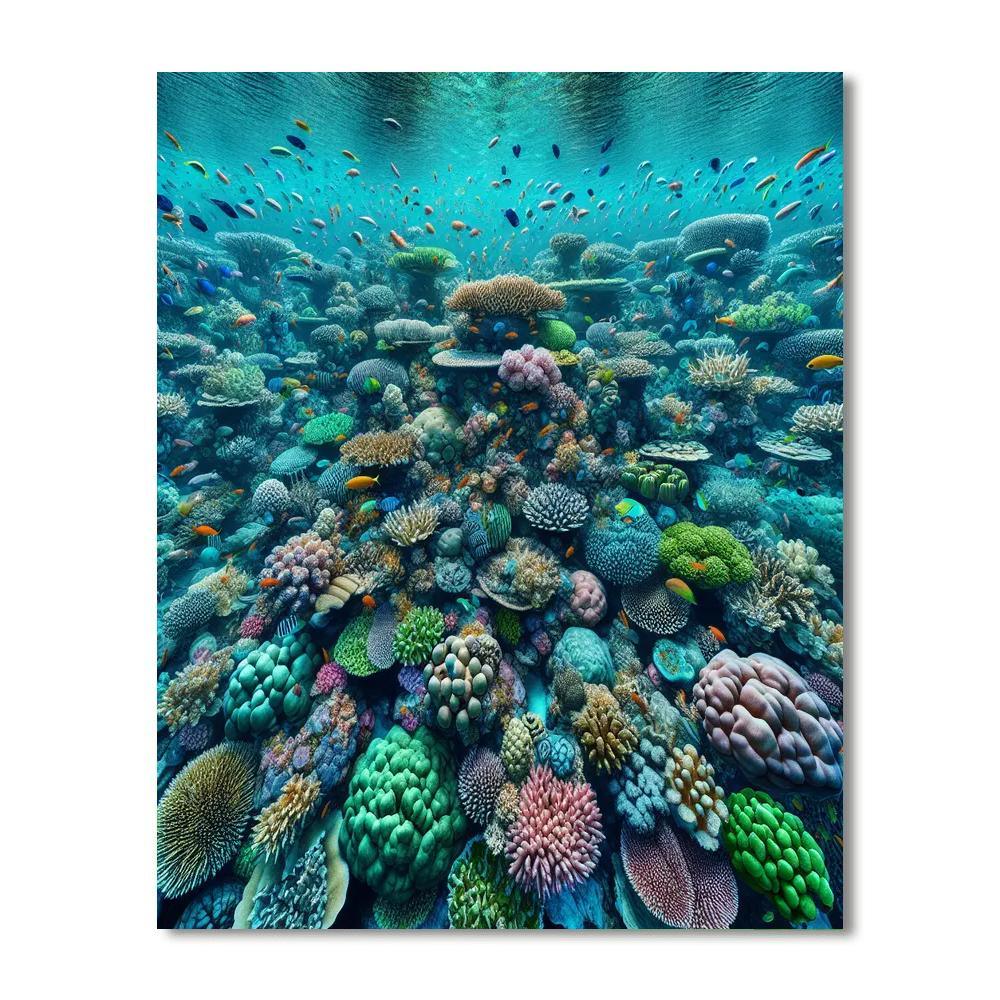 Undersea Coral Reef Numbered Painting Kits